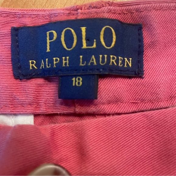 Ralph Lauren original R.L. Quality classic POLO Chino  juniors Pink Shorts jr 18 - Picture 6 of 7